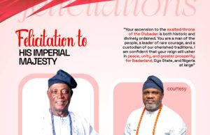 Hon. Olumide Yakub Alli Hails Coronation of Oba Rashidi Adewolu Ladoja as 44th Olubadan of Ibadanland