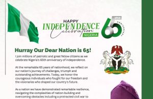 Nigeria @ 65: Senator Solomon Olamilekan Adeola (YAYI) Hails Tinubu’s Reforms, Celebrates Nation’s Resilience and Progress