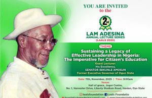 Senator Amosun to Deliver 2nd Lam Adesina Annual Lecture in Ibadan