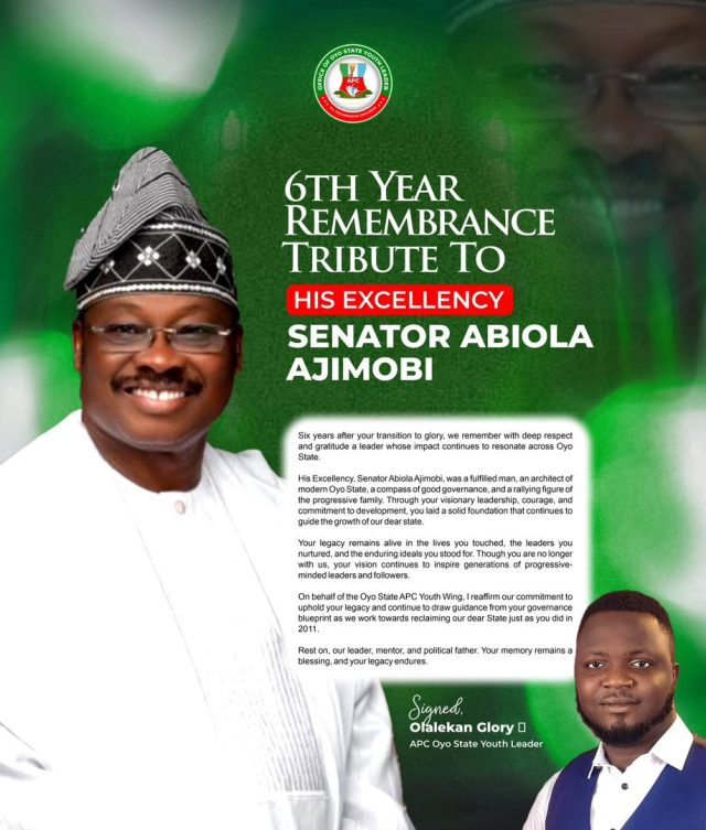 APC Youth Leader Tribute to Ajimobi