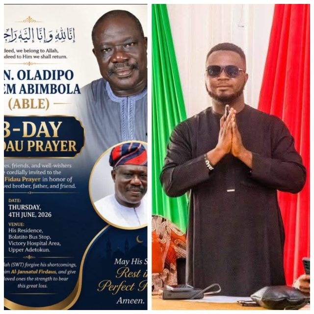 Olalekan Glory Mourns Able