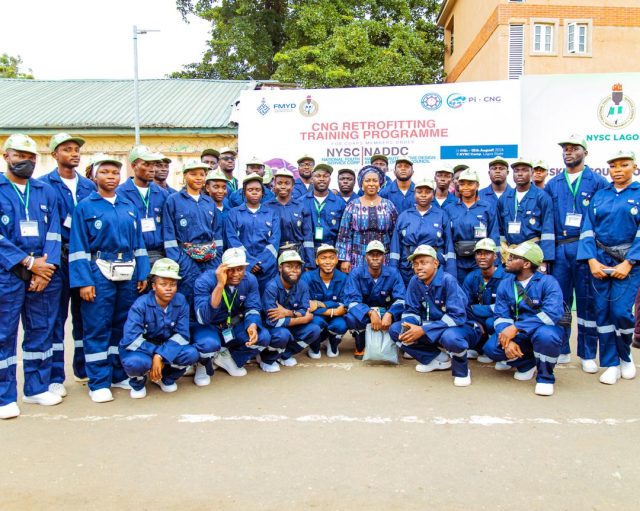 Dr Titilope and CNG Corp Members in Lagos State